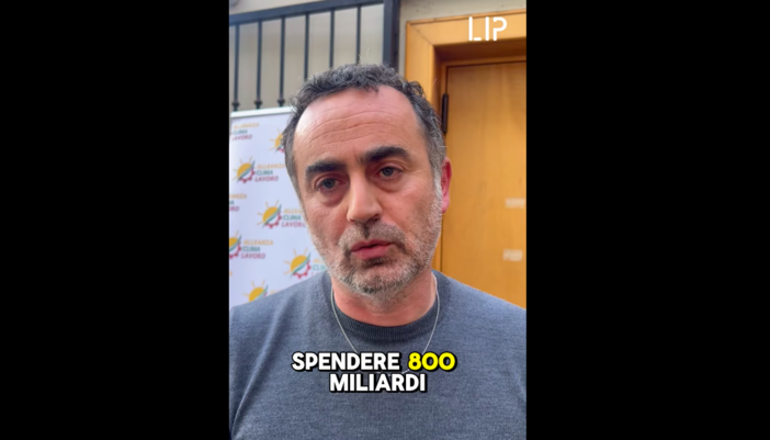 De Palma, Fiom: &quot;Investire 800 miliardi sul riarmo è un errore strategici&quot; [video]