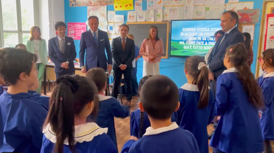 Primo giorno di scuola per il sindaco Lo Russo e il presidente Cirio [video]