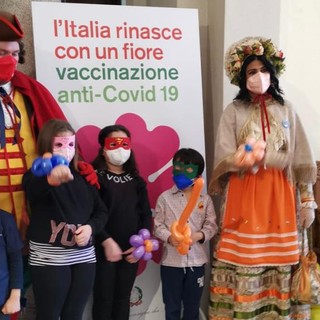 Carnevale con vaccino per i bambini all'ospedale Mauriziano di Torino