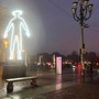 Luci d'Artista, in piazza Vittorio si inaugura VR MAN di Andreas Angelidakis [video]