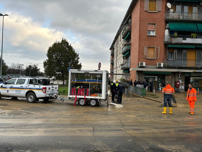 Emergenza maltempo, la Protezione civile del Piemonte al lavoro a Valsamoggia